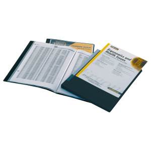 PORTALISTINI PERSONALIZZABILE DISPLAY 40 BUSTE NERO COD. 40326-NE