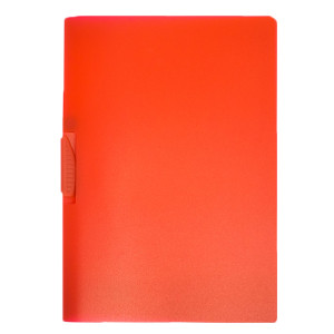 CARTELLINA CON MOLLA CLIPPER ROSSO TRASP. ART.F007 LEONARDI COD. F007TR CONFEZIONE DA 20