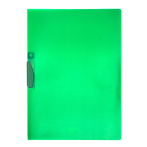 CARTELLINA CON MOLLA CLIPPER VERDE TRASP. ART.F007 LEONARDI COD. F007TV CONFEZIONE DA 20