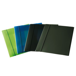 CARTELLINA CON ELASTICO EKO U110 TRASPARENTE FUME' LEONARDI COD. U110-TGF CONFEZIONE DA 10