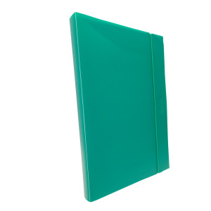 CARTELLINA PROGETTO 3 U140 VERDE C/ELASTICO 24X35 DORSO 3 COD. U140-VE CONFEZIONE DA 10