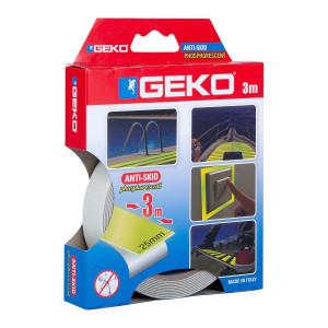 NASTRO ADESIVO ANTISCIVOLO FOSFORESCENTE ANTISLIP 25MM X 3MT GEKO COD. 220/202