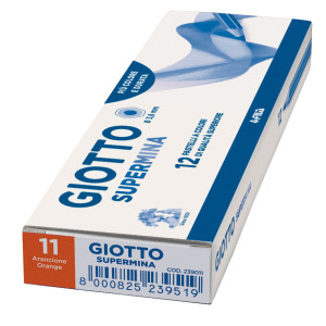 PASTELLO GIOTTO SUPERMINA MONOCOLORE ARANCIONE 11 COD. 239011 CONFEZIONE DA 12