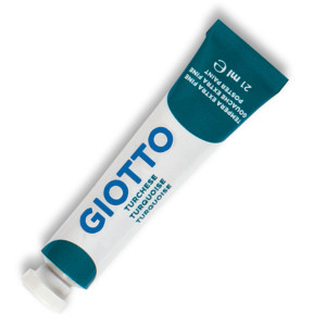 TEMPERA GIOTTO TUBO 7 (21ML) TURCHESE 18 COD. 35501800 CONFEZIONE DA 6
