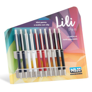 CARTELLA 10 MINI PENNE A SFERA SCATTO 1301 NIJI COD. 1301