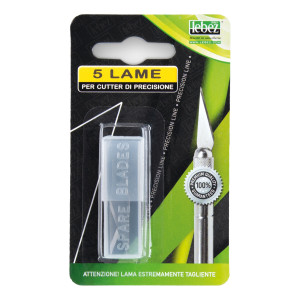 TUBETTO 5 LAME RICAMBIO PER CUTTER HOBBY KNIFE ART.B-56 COD. B-56
