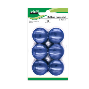BLISTER 12 MAGNETI MR-40 BLU DIAM.40MM COD. MR-40-BL