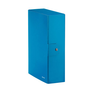 SCATOLA PROGETTO WOW DORSO 10CM BLU METAL LEITZ COD. 39680036 CONFEZIONE DA 5