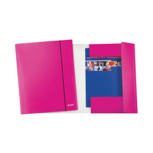 CARTELLINA C/ELASTICO WOW FUCSIA METAL 25X35CM COD. 39830023 CONFEZIONE DA 5