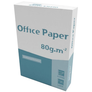 CARTA DA FOTOCOPIE A4 80GR 500FG BIANCA OFFICE PAPER COD. 197472 CONFEZIONE DA 5
