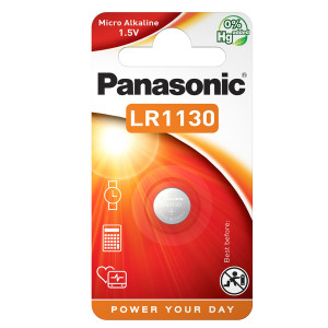 MICROPILA A PASTIGLIA LR1130 ALCALINA 1,5V PANASONIC COD. C301130