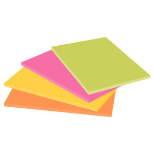 BLOCCO 45FOGLIETTI POST-IT  SUPER STICKY 203X152MM MEETING NOTE NEON 6845-SSP COD. 7100234637 CONFEZIONE DA 4