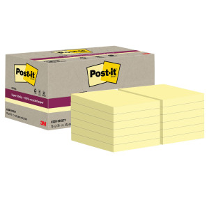 CF. 12PZ BLOCCO 70FG POST-IT SUPERSTICKY GREEN 47,6X47X6MM 622R-SSCY GIALLO COD. 7100284576