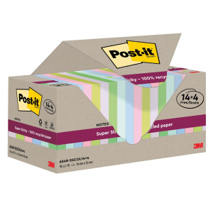 CF 14+4PZ BLOCCO 70FG POST-IT SUPERSTICKY GREEN 76X76MM 654R-SSCOL14+4 PASTELLO COD. 7100284782