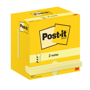 BLOCCO 100FG POST-IT  SUPER STICKY Z-NOTES R350 GIALLO CANARY 76X127MM COD. 7100290186 CONFEZIONE DA 12