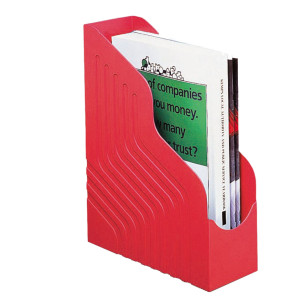 PORTARIVISTE MAGAZINE RACK JUMBO 25X32CM DORSO 10CM ROSSO REXEL COD. 00049111
