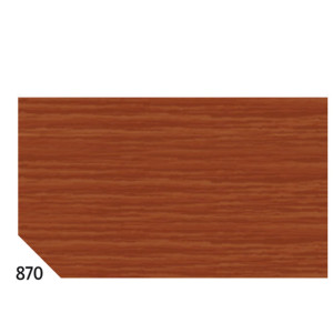 10RT CARTA CRESPA MARRONE 870 (50X250CM) 48GR/M2 REX SADOCH COD. KR363-870