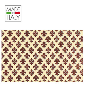 ROTOLO CARTARIVESTO 49X300CM GIGLIO MARRONE ADESIVO REXTACO COD. REXTACO-413