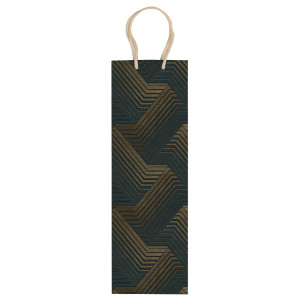 SHOPPER PORTABOTTIGLIE FANTASIA A 4 COLORI 37X12X9CM SADOCH COD. SDN12076G CONFEZIONE DA 10