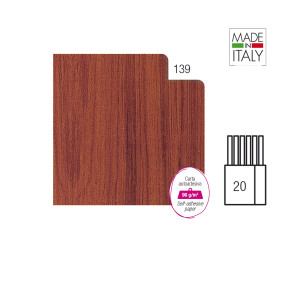 ROTOLO CARTARIVESTO 49X300CM LEGNO SCURO 139 ADESIVO REXTACO COD. T33Y3-139
