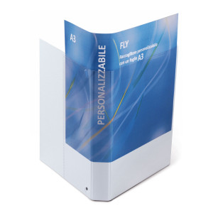 RACCOGLITORE FLY 40 A4 4D 22X30CM PERSONALIZZABILE BIANCO SEI ROTA COD. 36407501