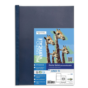 PORTALISTINI PERSONALIZZABILE UNOTI 30X42CM 24 BUSTE A3LIBRO SEI ROTA COD. 55312407