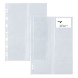 10 BUSTE FORATE ATLA CARD 21X29,7CM PORTA 20 BIGLIETTI VISITA SEI ROTA COD. 662131