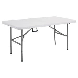 TAVOLO RETTANGOLARE PIEGHEV. IN PLASTICA 152X76CM - H74CM COD. ARCHI-CZ152-F