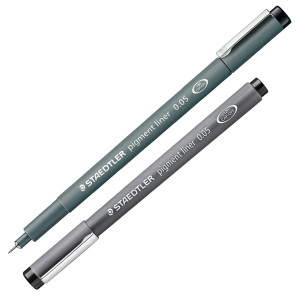PENNARELLO PIGMENT LINER 308 NERO 0,05MM STAEDTLER COD. 308 005-9 CONFEZIONE DA 10