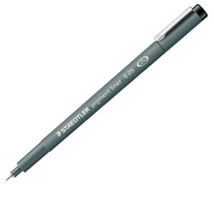 PENNARELLO PIGMENT LINER 308 NERO 0,05MM STAEDTLER COD. 308 005-9 CONFEZIONE DA 10