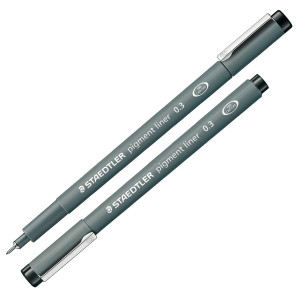 PENNARELLO PIGMENT LINER 308 NERO 0,3MM STAEDTLER COD. 308 03-9 CONFEZIONE DA 10