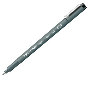 PENNARELLO PIGMENT LINER 308 NERO 0,3MM STAEDTLER COD. 308 03-9 CONFEZIONE DA 10