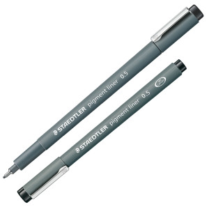 PENNARELLO PIGMENT LINER 308 NERO 0,5MM STAEDTLER COD. 308 05-9 CONFEZIONE DA 10