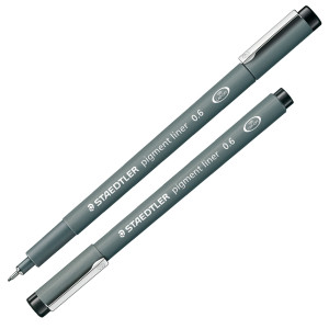 PENNARELLO PIGMENT LINER 308 NERO 0,6MM STAEDTLER COD. 308 06-9 CONFEZIONE DA 10