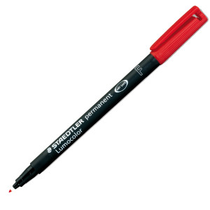 PENNARELLO LUMOCOLOR PERMANENT 318 F 0.6 ROSSO COD. 318-2 CONFEZIONE DA 10