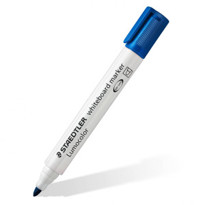 PENNARELLO LUMOCOLOR 351 BLU P.TONDA PER LAVAGNE CANCELLABILI COD. 351-3