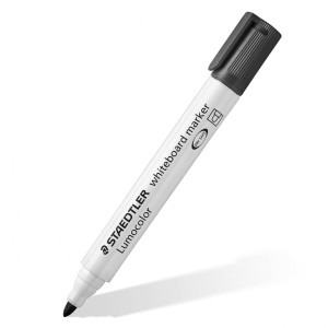 PENNARELLO LUMOCOLOR 351 NERO P.TONDA PER LAVAGNE CANCELLABILI COD. 351-9