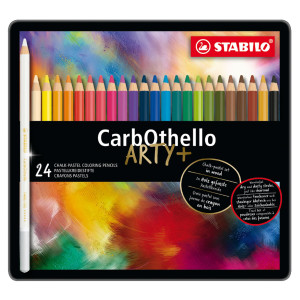 ASTUCCIO METALLO 24 CARBOTHELLO COLORI ASSORTITI STABILO COD. 1424-6