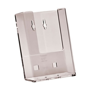 PORTA DEPLIANT 1/3 A4 DA PARETE TRASPARENTE COD. 1002079