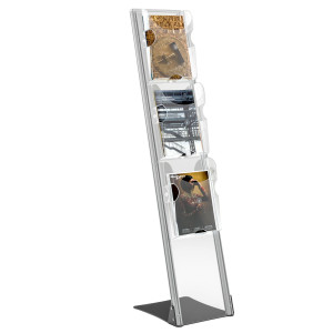 PORTADEPLIANT DA TERRA CON 3 TASCHE A4 VISION ICE VS03 COD. VS03