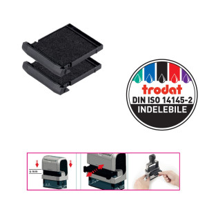 BLISTER DA 2 TAMPONI 6/9430 NERO TRODAT COD. 20756.