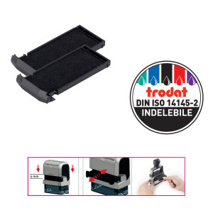 BLISTER DA 2 TAMPONI 6/9413 NERO TRODAT COD. 34748.