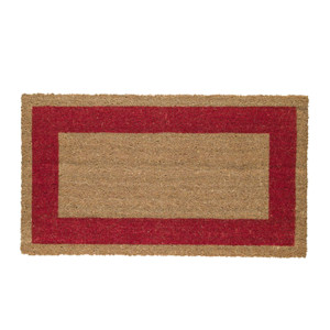 ZERBINO COCCO C/FONDO IN VINILE 45X80CM ROSSO VELCOC COD. ZV17BO4580