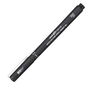 PIN FINELINER NERO PUNTA 0.4MM UNI MITSUBISHI COD. M PIN104 N CONFEZIONE DA 12