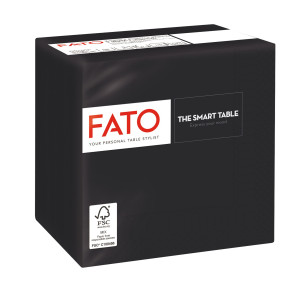 TOVAGLIOLO 24X24 NERO CF.100 COD. 82219003