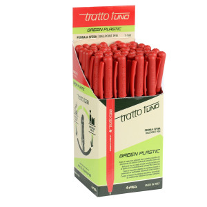 TRATTO 1 GREEN PLASTIC ROSSO - CF. DA 50