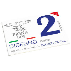 BLOCCO DISEGNO 2 24X33 GR.110 SQUADRATO - CF. DA 10