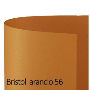 CONF.10 CARTONCINO BRISTOL COLOR 200GR 100X70CM ARANCIO 56 FAVINI COD. A35E0A1