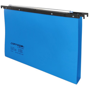 CARTELLA SOSPESA CASSETTO IN PP 39,5/U-3CM BLU 500/395 CARTESIO PP COD. 500/395 3-A3 CONFEZIONE DA 25