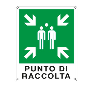 CARTELLO ALLUMINIO 25X31 PUNTO RACCOLTA